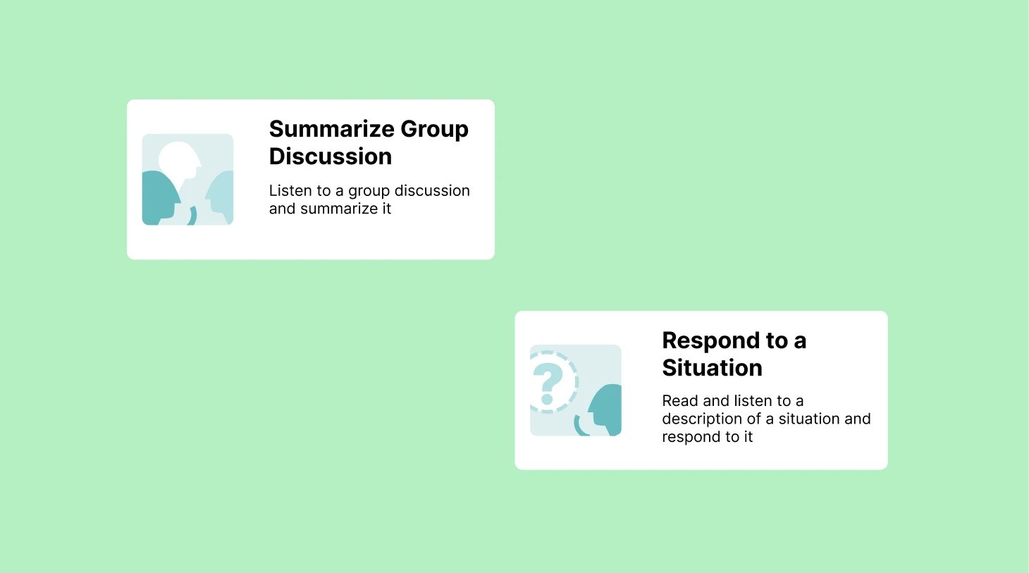 New: Summarize Group Discussion & Respond to a Situation modules